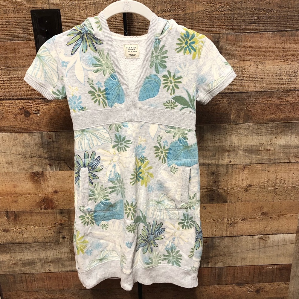 Old Navy Floral Sweatshirt Dress